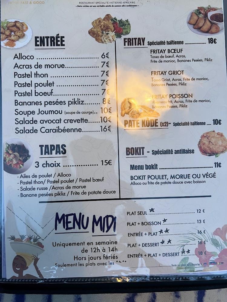 Riz Djondjon - Restaurant haitien - Menu Image 1