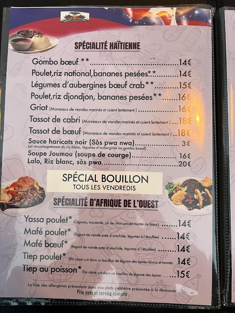 Riz Djondjon - Restaurant haitien - Menu Image 2